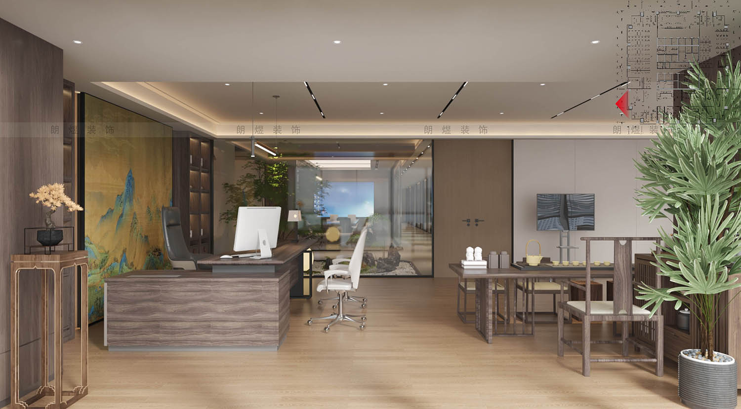 董事長(zhǎng)辦公室裝修效果圖/4