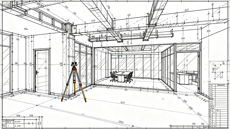通過量房對辦公室裝修進行結(jié)構(gòu)識別